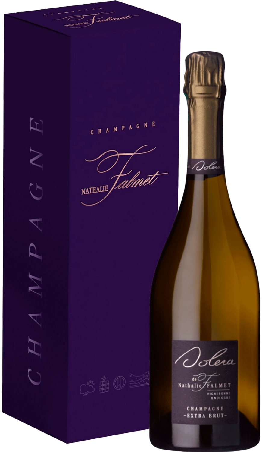 Натали Фальме Кюве Солера Резерв Перпетюэль Шампань AOC в подарочной упаковке 0.75 л