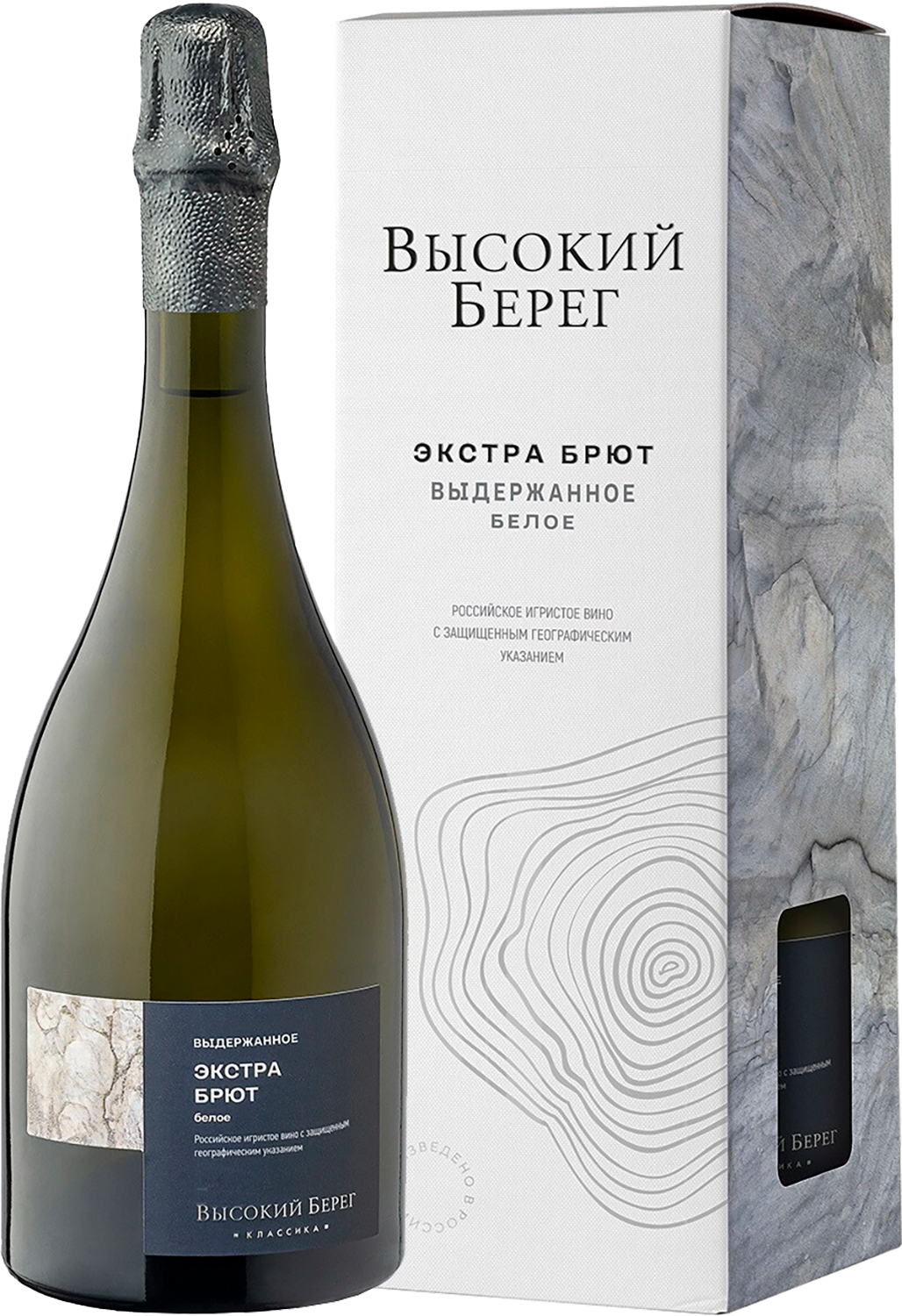 Высокий Берег Классика Белое Экстра Брют Кубань ЗГУ Кубань-Вино в подарочной упаковке 0.75 л
