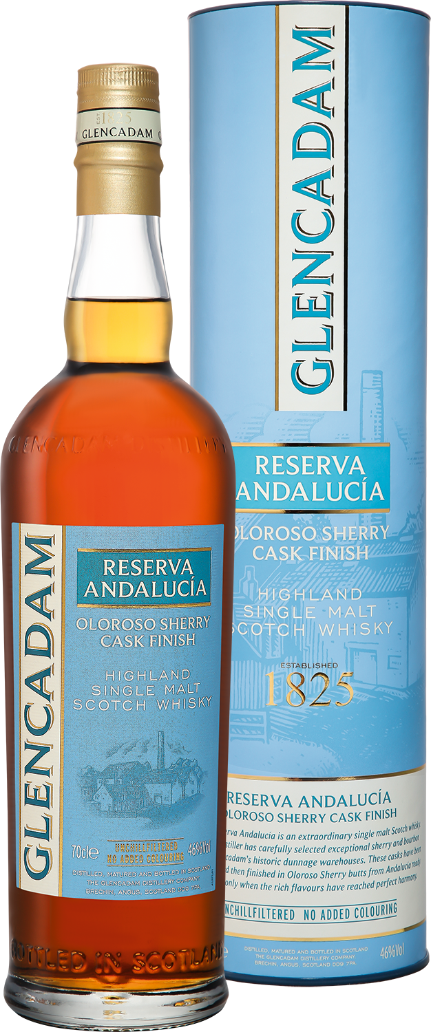 Гленкадам Резерва Андалучия Олоросо Шерри Каск Финиш Хайлэнд Сингл Молт солодовый виски в подарочной упаковке 0.7 л