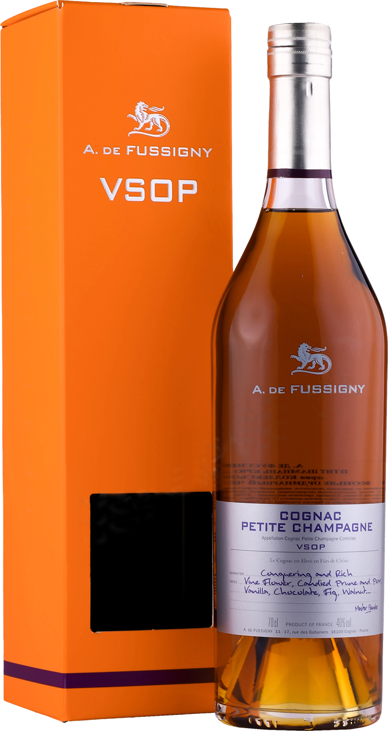 А де Фуссиньи Коллексьон Пти Шампань Коньяк VSOP в подарочной упаковке 0.7 л