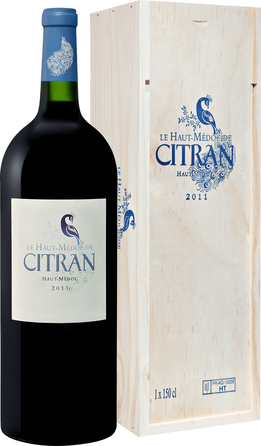 Ле О-Медок Де Ситран О-Медок АОС Шато Ситран в подарочной упаковке 2011 1.5 л
