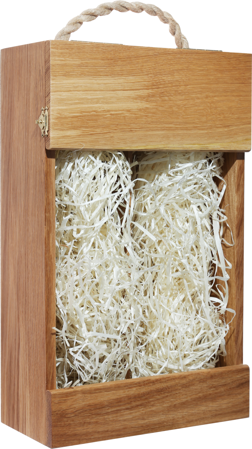 Бургонь подарочная упаковка из дуба под 2 бутылки