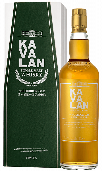 Kavalan Ex-Bourbon Oak Single Malt Whisky (gift box), 0.7 л
