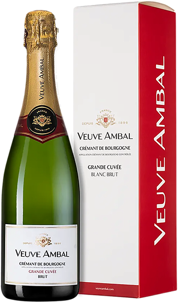 Grande Cuvee Blanc Cremant de Bourgogne AOC Brut Veuve Ambal (gift box), 0.75 л в Саратове