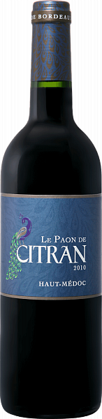 Вино Le Paon De Citran Haut-Medoc AOC Chateau Citran, 0.75 л