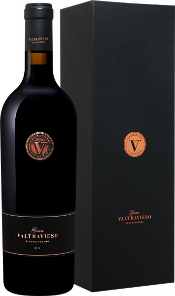 Вино Gran Valtravieso Vino de Paramo Ribera del Duero DO Bodegas y Vinedos Valtravieso (gift box), 0.75 л