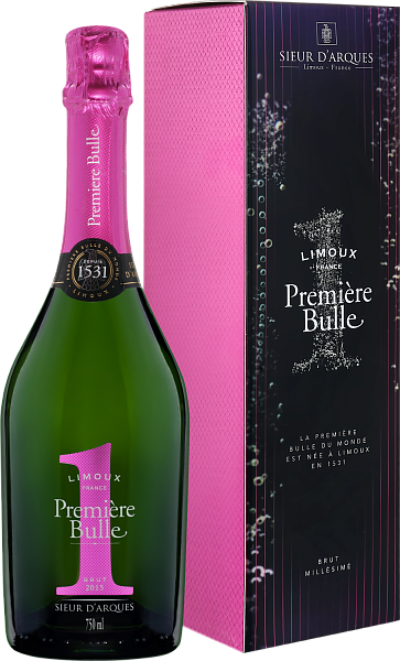 Premiere Bulle Brut Blanquette de Limoux AOC Sieur d‘Arques (gift box), 0.75 л в Саратове