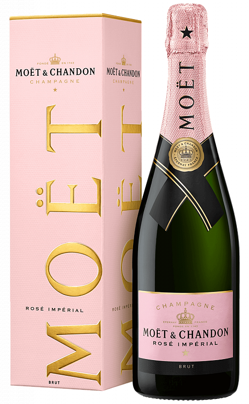 Моет э Шандон Империал Брют Розе Шампань AOC в подарочной упаковке 0.75 л
