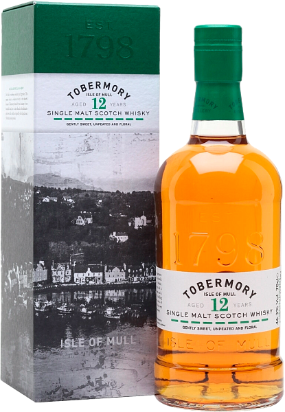 Tobermory Aged 12 Years Old Single Malt Scotch Whisky (gift box), 0.7 л в Саратове