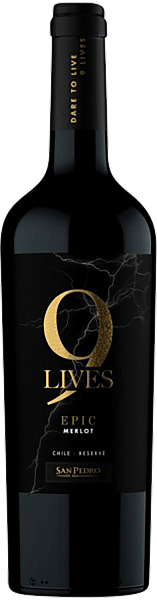 9 Lives Epic Merlot Reserve Central Valley DO Vina San Pedro, 0.75 л в Саратове