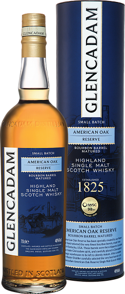 Glencadam American Oak Reserve Bourbon Barrel Matured Highland Single Malt Scotch Whisky (gift box), 0.7 л в Саратове