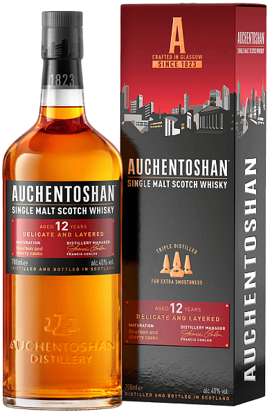 Auchentoshan Single Malt Scotch Whisky 12 y.o. (gift box), 0.7 л