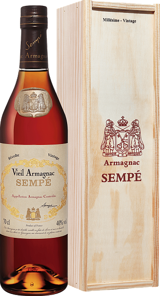 Sempe Vieil Vintage 1976 Armagnac AOC (gift box), 0.7 л