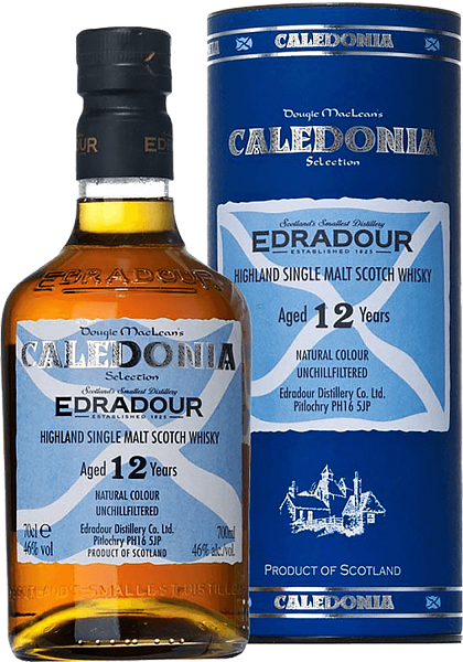 Edradour Caledonia Highland Single Malt Scotch Whisky 12 y.o. (gift box), 0.7 л в Саратове