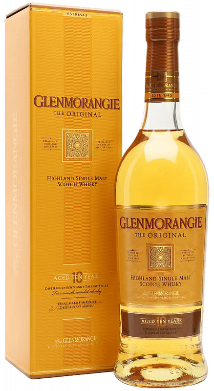 Гленморанджи Ориджинал 10 лет шотландский односолодовый виски в подарочной упаковке 0.7 л