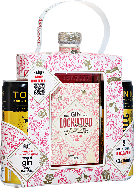 Gin Lockwood Blooming Pink (gift set with two tonics), 0.5 л в Саратове