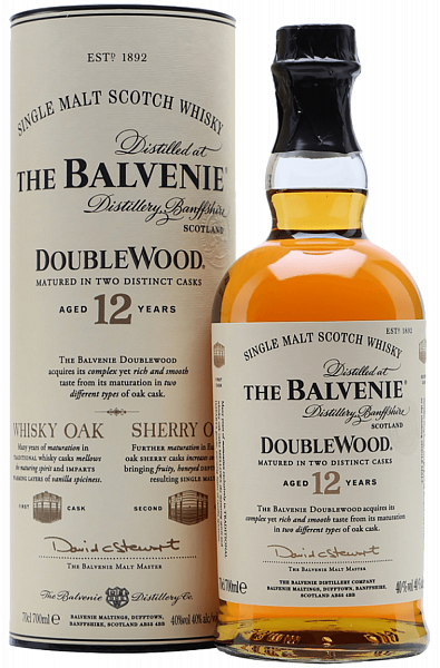 The Balvenie DoubleWood 12 Years Old Single Malt Scotch Whisky, 0.7 л