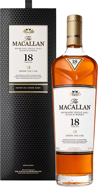 Macallan Sherry Oak Cask 18 y.o. Highland single malt scotch whisky (gift box), 0.7 л в Саратове