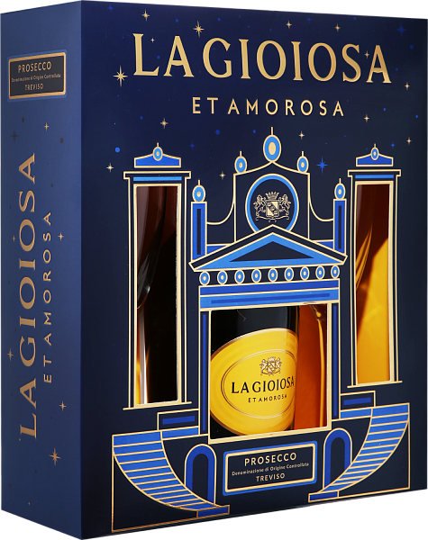La Gioiosa Prosecco DOC in gift box with two glasses, 0.75 л в Саратове