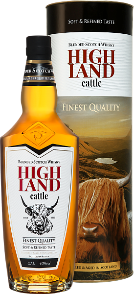 Highland Cattle Blended Scotch Whisky (gift box), 0.7 л в Саратове