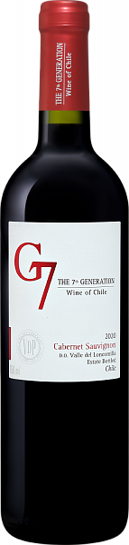 Вино G7 Cabernet Sauvignon Loncomilla Valley DO Viña del Pedregal, 0.75 л