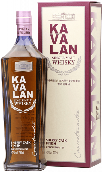 Kavalan Concertmaster Sherry Cask Finish Single Malt Whisky (gift box), 0.7л
